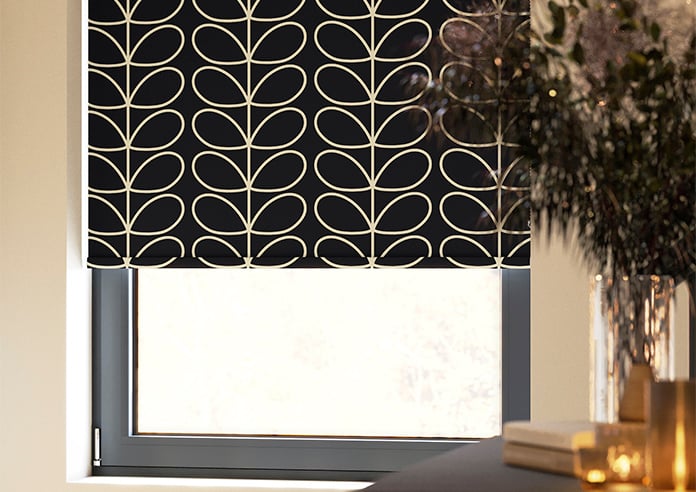 Orla Kiely Jumbo Linear Stem, Liquorice - Twist&Fit Roller Blind - Image 5